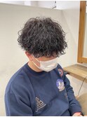 波巻きパーマ