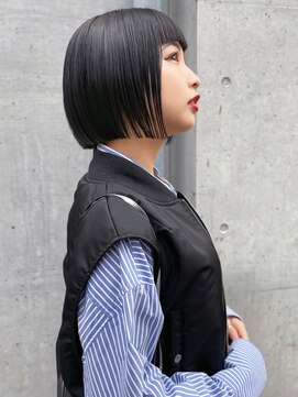 ハニーシブヤ(HONEY shibuya) 大人可愛いミニボブ小顔似合わせカット10代20代30代40代