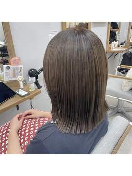 ウルカ 川口店(ulQua) ココアベージュボブウルフグレージュカラー