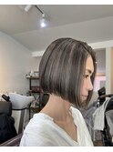 白髪ぼかしハイライト