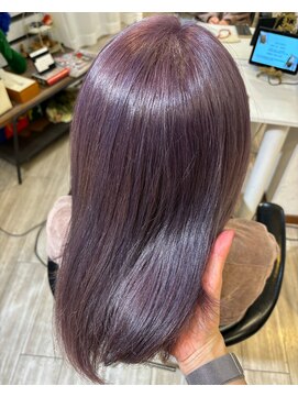 フラバー(flover) ブリーチ２回～ラベンダーグレージュ/20代30代40代