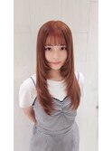 《TABOO Central》ロングウルフレイヤー＆オレンジベージュ