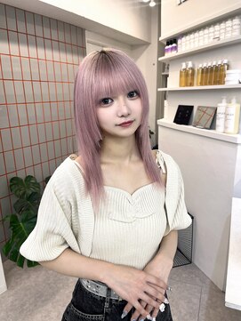 ペレ 渋谷(PELE) 前髪/アンブレラカラー/こなれミディ/イメチェン/ウェーブパーマ