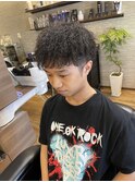 ツーブロ×ツイストスパイラル
