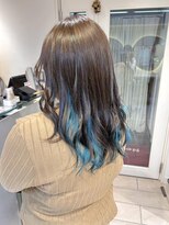 テトラ バイ ネオリーブ 横浜西口店(tetra by neolive)&nbsp;＊ターコイズブルーインナーカラー＊[横浜/横浜駅]