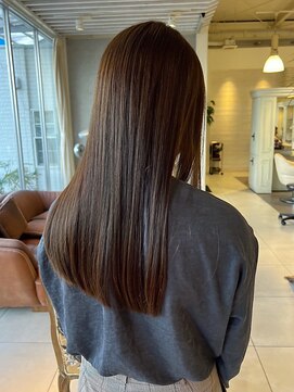 【obje't ciel】髪質改善ストレート/ダークブラウン【佐藤早希】