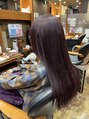 フィールエー 南吉成店(feel.a)&nbsp;ブリーチなし！キレイなカシスピンク！艶と華やかな色味