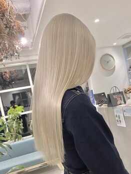 ロテ(LOTE.)の写真/ブリーチデザイン×艶髪をダメージレスで♪[一宮/ケアブリーチ/ハイライト/バレイヤージュ/髪質改善]