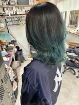 ナンバー ジルバ 立川(N° jillva)&nbsp;髪質改善/韓国風/バレイヤージュ/ケアブリーチ/グリーン/立川