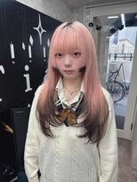 イメチェン/ニュアンスカラー/フルバング/似合わせカット