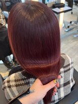 インク サカエ(inq sakae) ブリーチ艶カラーダークレッド