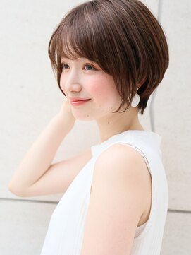 ロエナ(ROENA) 2030代40代50代アプリコットオレンジハイライトカラーくびれヘア