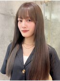 レイヤーカット小顔に見せるヘア/韓国ヘア/髪質改善/福岡/天神