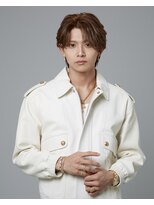 アクシー ヘアーアンドメイク(AXY HAIR&MAKE)&nbsp;フェザーパーマスパイキーショートサーフカールブルーブラック