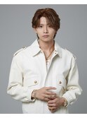 フェザーパーマスパイキーショートサーフカールブルーブラック