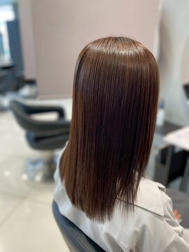 アース 南福島店(HAIR&MAKE EARTH) 縮毛矯正でツヤツヤ