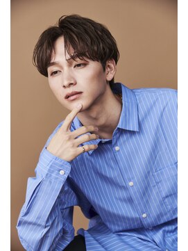 ロンドオム 池袋(Lond Homme) men's/メンズ/ブルーブラック/フェザーパーマ/サーフカール/池袋