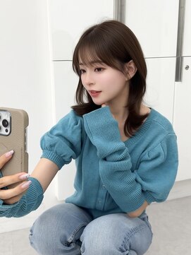 アマトウキョウスマートサロン(AMA TOKYO×Smart Salon) くびれレイヤー/顔まわりカット/レイヤーカット/小顔ヘア
