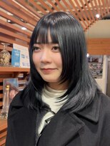 マッシュ アドベ 八戸ノ里(MASHU ADOBE)&nbsp;レイヤーカット/似合わせカット/ブルーブラック/カラー