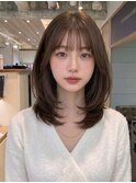 ピンクベージュ×前髪×髪質改善[髪質改善/縮毛矯正/韓国]T