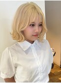【chiaki】抜きっぱなしブロンドハイトーンケアブリーチブロンド