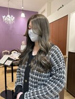 カットウェルズ ラブコオリヤマ 郡山店(Cut Well's Love Koriyama) ダークパープル/ナチュラルショート/ミルクブラウン/夏/郡山