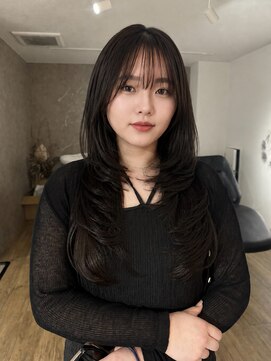 エトワ 中央店(etoi) 大分韓国かき上げレイヤーカット大人レイヤー顔まわりレイヤー