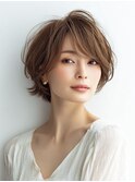 白髪ぼかし似合わせ大人ショート30代40代50代60代◎