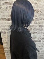 テーラヘアー 千葉みなと店(TELA HAIR)&nbsp;ブリーチあり！ネイビーブルー