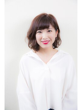 ダアッカ(da acca) 大人かわいい☆小顔リップライン丸みショート×ゆるふわミディ