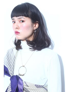 モードケイズ JR茨木improve店(MODE K's) 【MODEKs improve店】インナーカラー 大人ロブ 黒髪