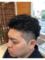 バービーボーイズヘア(Barbee Boys HAIR)&nbsp;オールバック ツーブロックパーマ