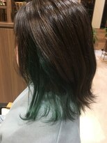 ヘア アンド ビューティ ビーズアモール 春日井神領店(Hair&Beauty B's amor) エメラルドグリーンカラー◎20代30代40代
