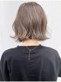 スモーキーグレージュボブ_ココアブラウンセシルカット_ba298473