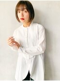 【unami】作りこまない大人ボブ×ツヤブラウン 澤田 杏奈
