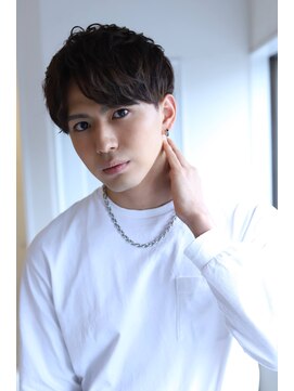 ソイクフ(SOY KUFU) MEN’SHAIR波巻き束感マッシュパーマ