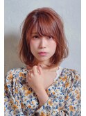 ふわふわショート×冬カラー×ミルクティアッシュ×前髪パッツン