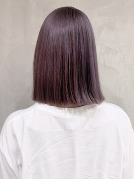 アイティーバイアルバム 下北沢店(IT by ALBUM) パープルグレー_ショコラベージュボブルフベビーバング_ba345421