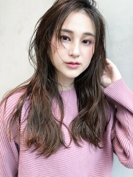 アルバム 銀座(ALBUM GINZA) シースルーバング_外ハネボブセクションカラー_68711