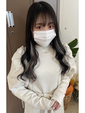 ジーナ 西新(Zina) *ディープシルバー×インナーカラー