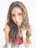 グラマラスウェーブ_斜めバンググレージュカラー_9233