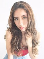 アルバム 新宿(ALBUM SHINJUKU)&nbsp;グラマラスウェーブ_斜めバンググレージュカラー_9233