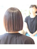 切りっぱなしボブ