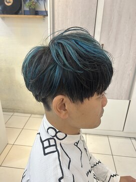 デイジー インデックスヘア 大島店(DAISY index hair) 唯一無二オシャレハイライト!ターコイズカラー¥17900
