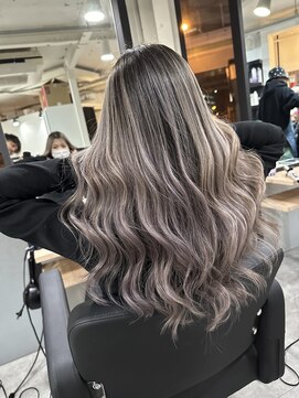 ラフ 難波店(LAFF) #黒髪#ボブルフ#ネビージュ#小顔#ワンレン