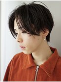 ニュアンスパーマセンターパートワンカールパーマセンター分け