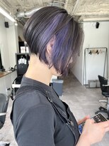 ルーツ ヘア デザイン(roots hair design)&nbsp;西区新町美容室★roots★前下がりボブ×インナーカラー