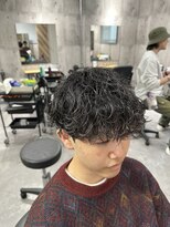 ビカムメンズヘアー 栄店(become men's hair)&nbsp;【波巻きパーマ×刈り上げマッシュ】名古屋栄メンズヘアカット