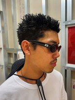 メリケンバーバーショップ トーキョー(MERICAN BARBERSHOP TYO)&nbsp;ハイライト/マッシュパーマ/ウルフ/アッシュブラック69