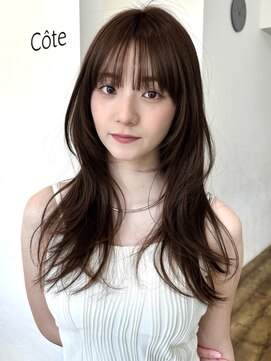 コート 表参道(Cote) Cote 美髪/オリーブベージュ/セミディ//カットレイヤー